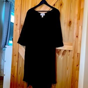 A layered black Joseph Ribkoff dress.  The 2nd Photo shows the underdress.